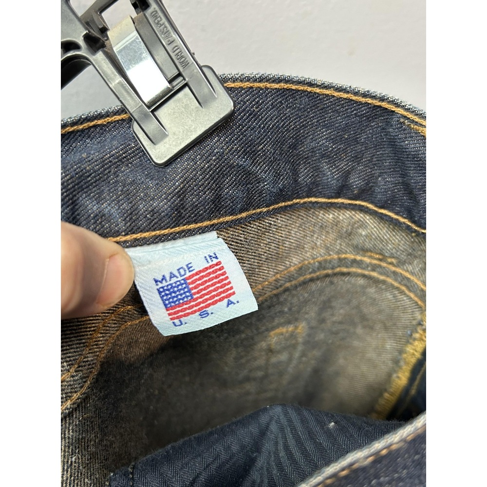 Watson Jeans Mens 38x36 Blue Dark Wash Straight Leg Made In USA Denim Workwear - Picture 10 of 10